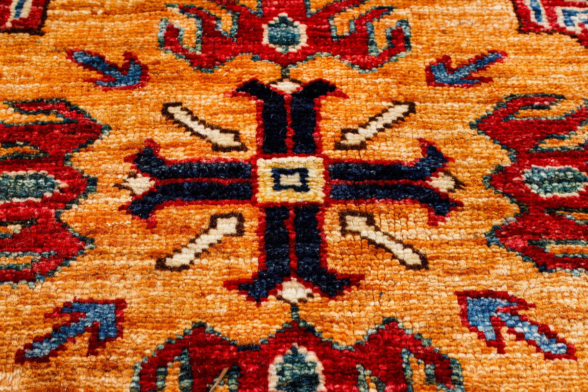 9x12 Navy and Red Kazak Tribal Rug