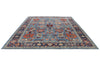 9x12 Blue and Navy Traditional Rug