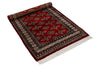 3x5 Red and Ivory Turkish Tribal Rug