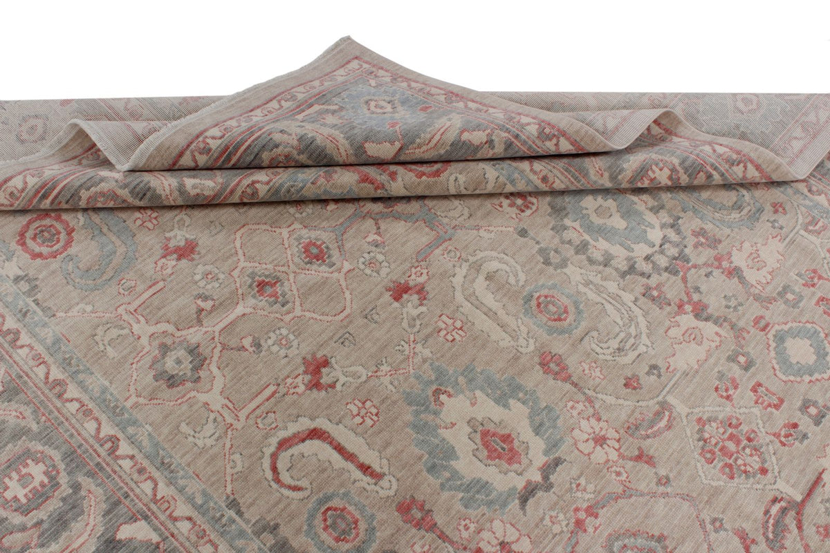 6x10 Blue and Beige Turkish Traditional Rug