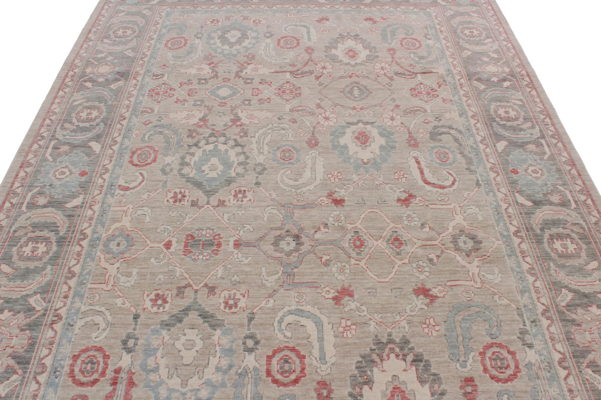 6x10 Blue and Beige Turkish Traditional Rug