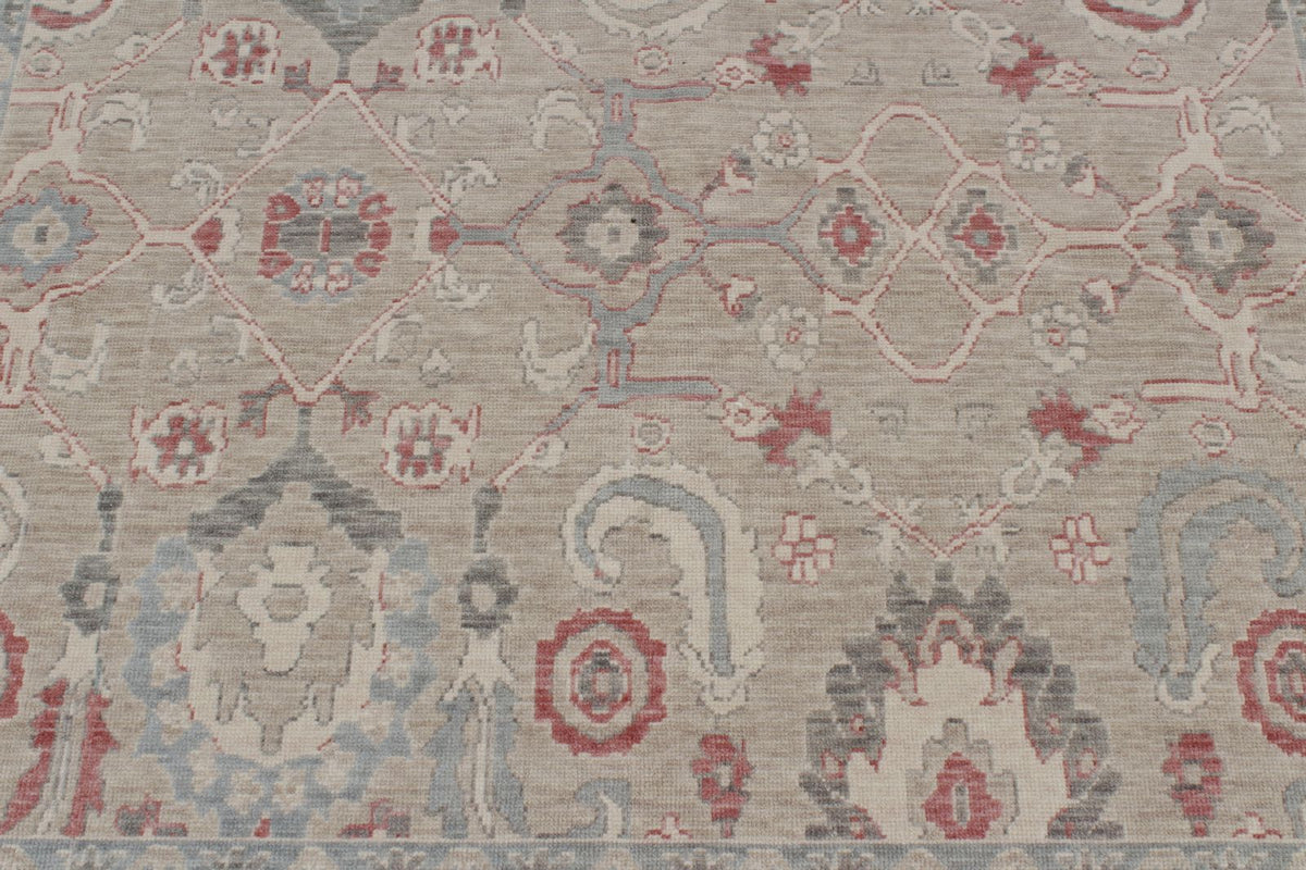 6x10 Blue and Beige Turkish Traditional Rug