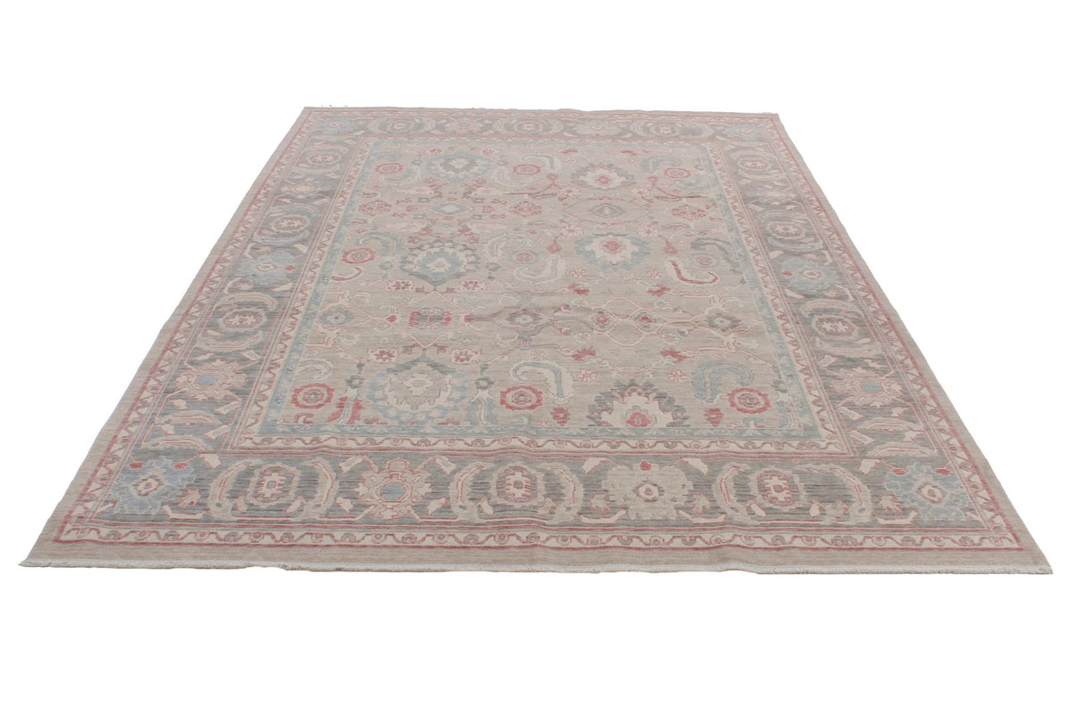 6x10 Blue and Beige Turkish Traditional Rug