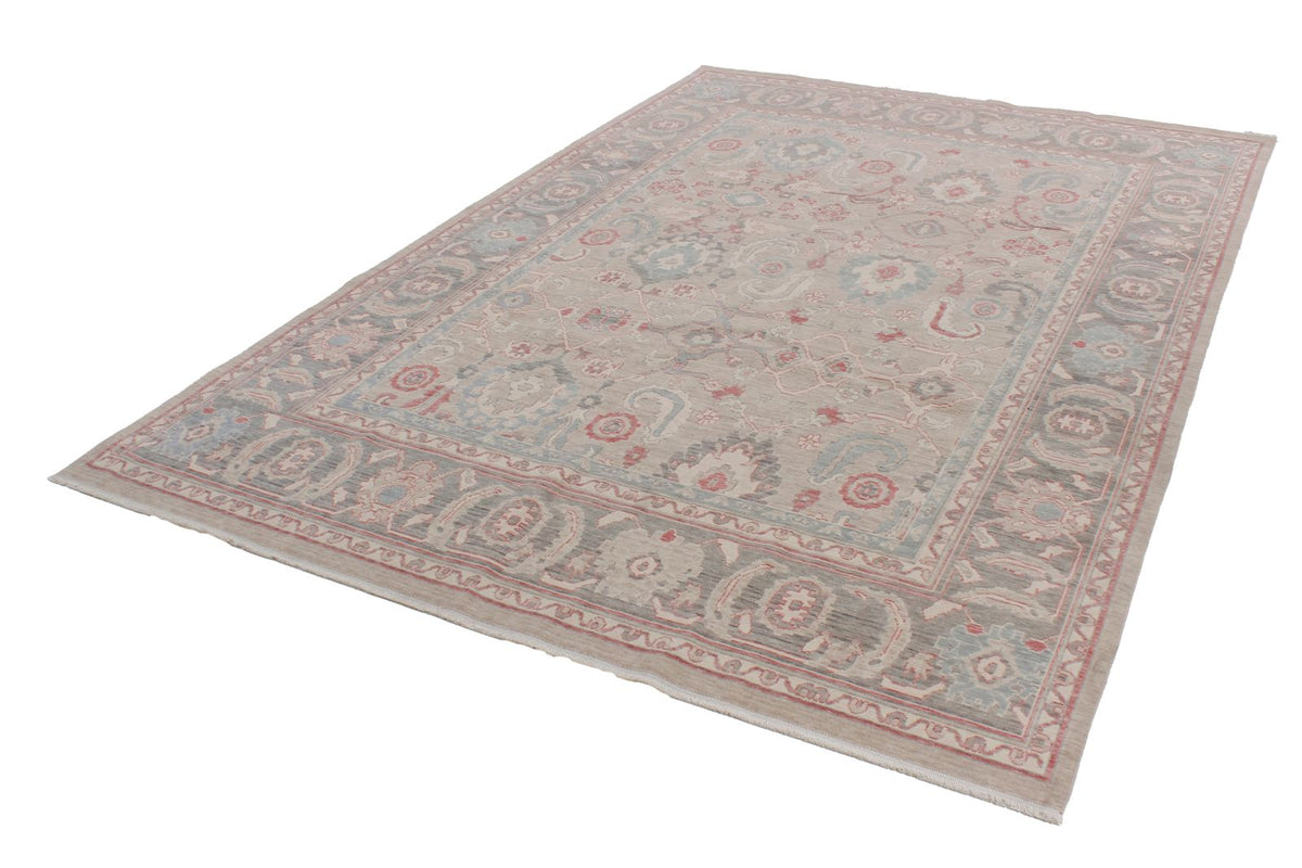 6x10 Blue and Beige Turkish Traditional Rug