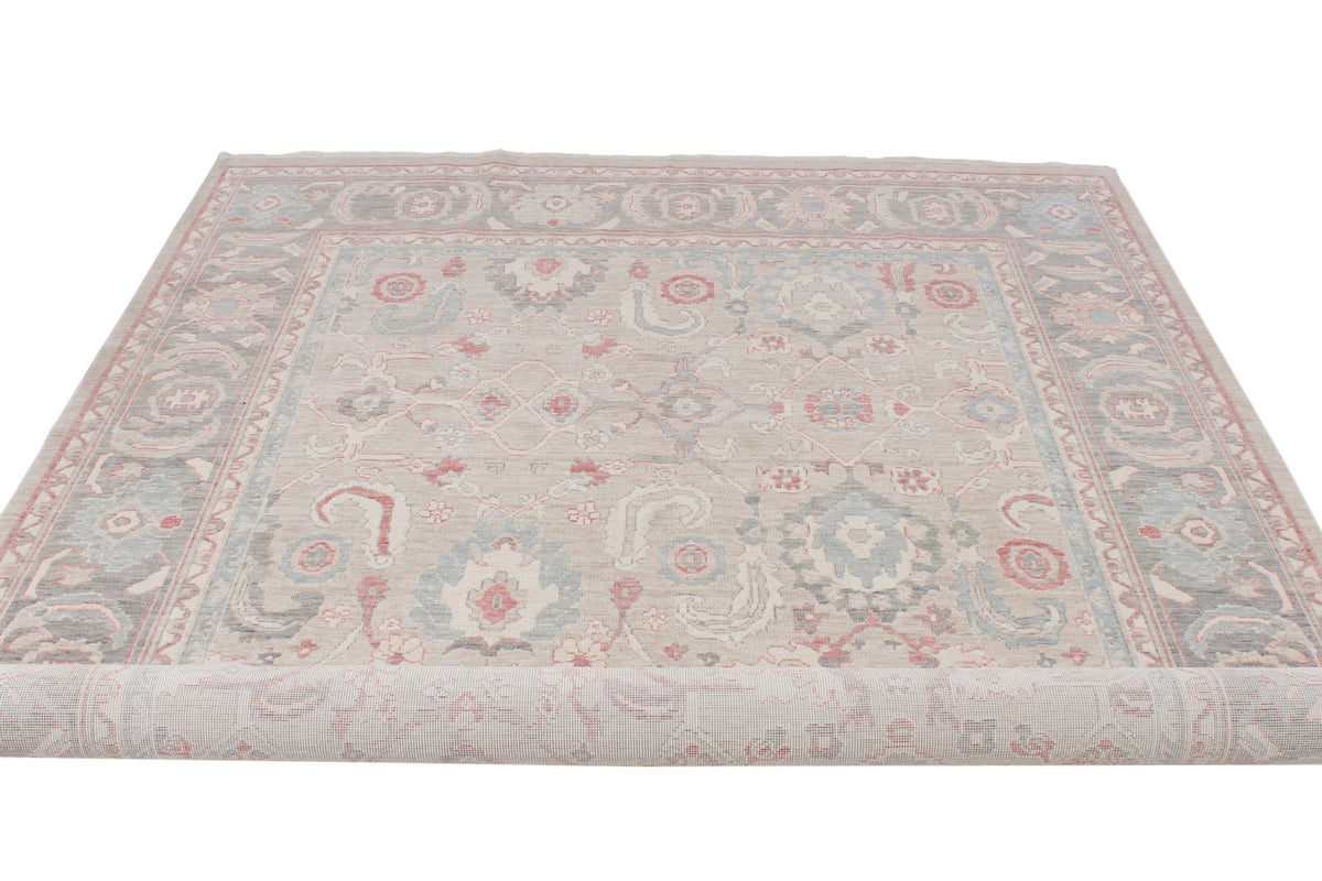 6x10 Blue and Beige Turkish Traditional Rug