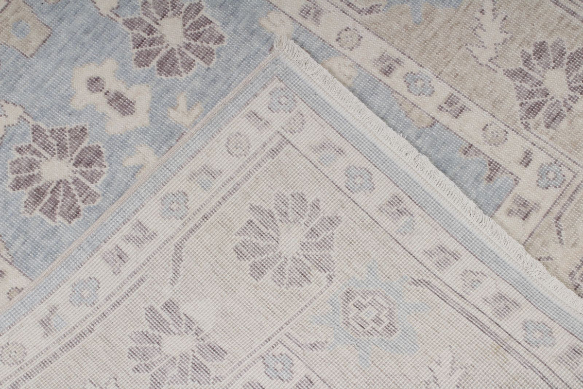 3x10 Blue and Beige Turkish Traditional Runner