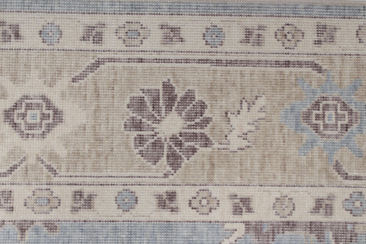 3x10 Blue and Beige Turkish Traditional Runner