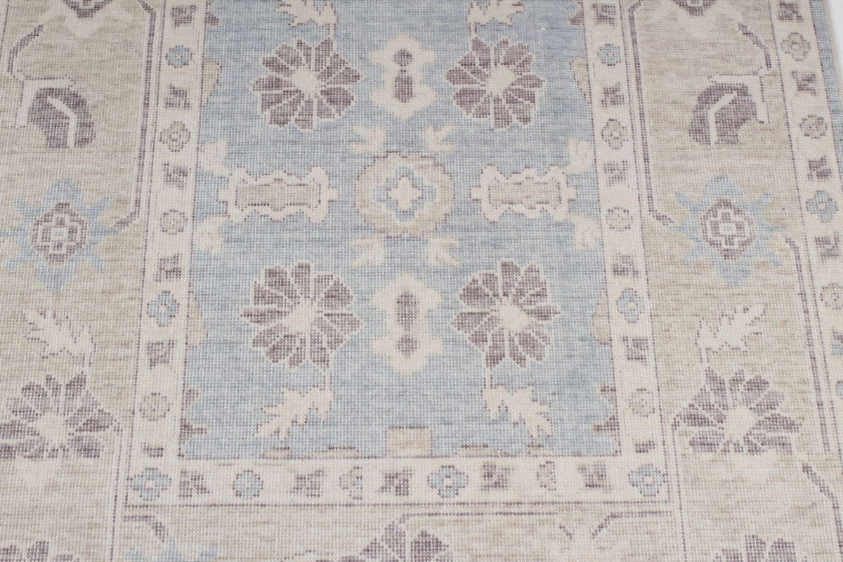 3x10 Blue and Beige Turkish Traditional Runner