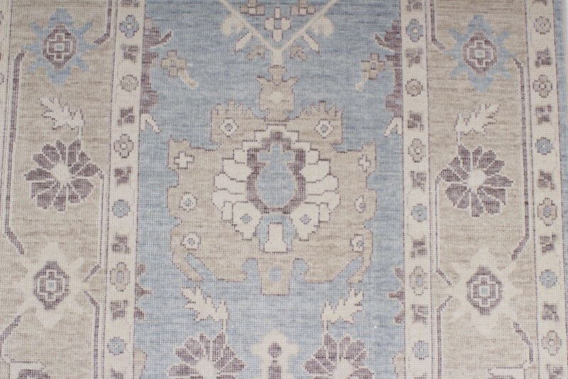 3x10 Blue and Beige Turkish Traditional Runner