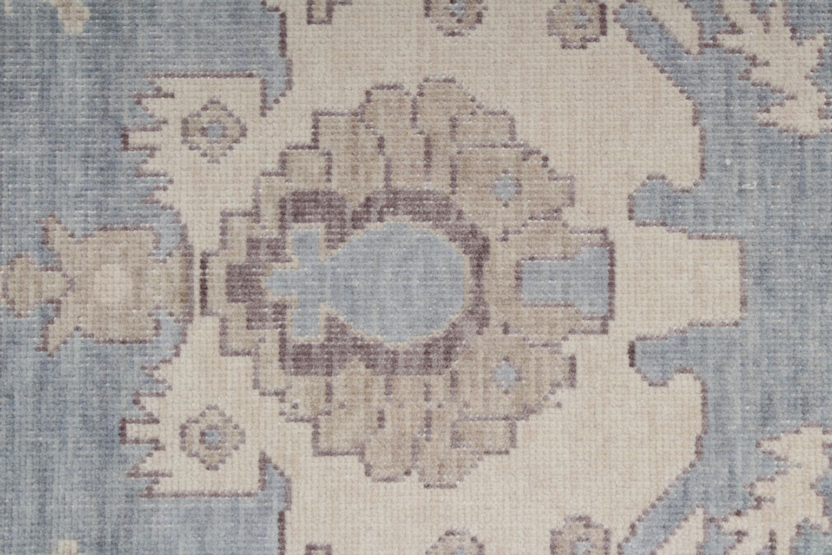 3x10 Blue and Beige Turkish Traditional Runner