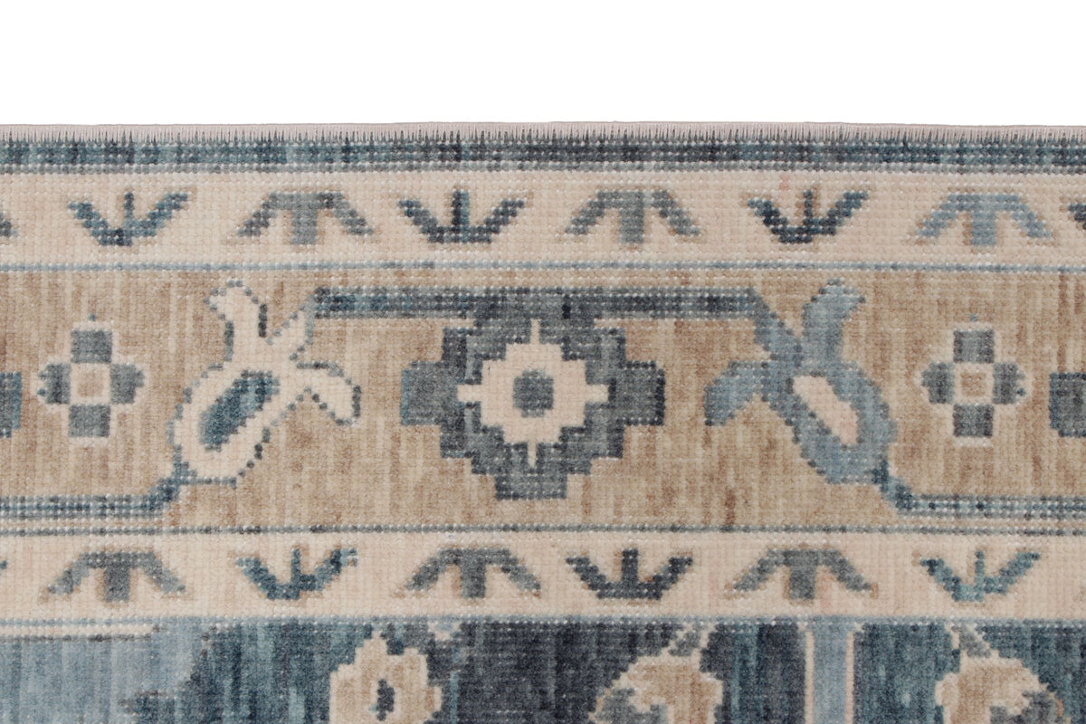 3x10 Gray and Beige Turkish Traditional Runner
