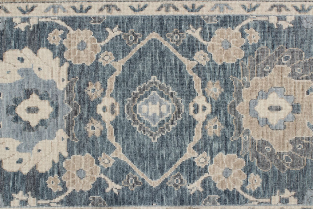 3x10 Gray and Beige Turkish Traditional Runner