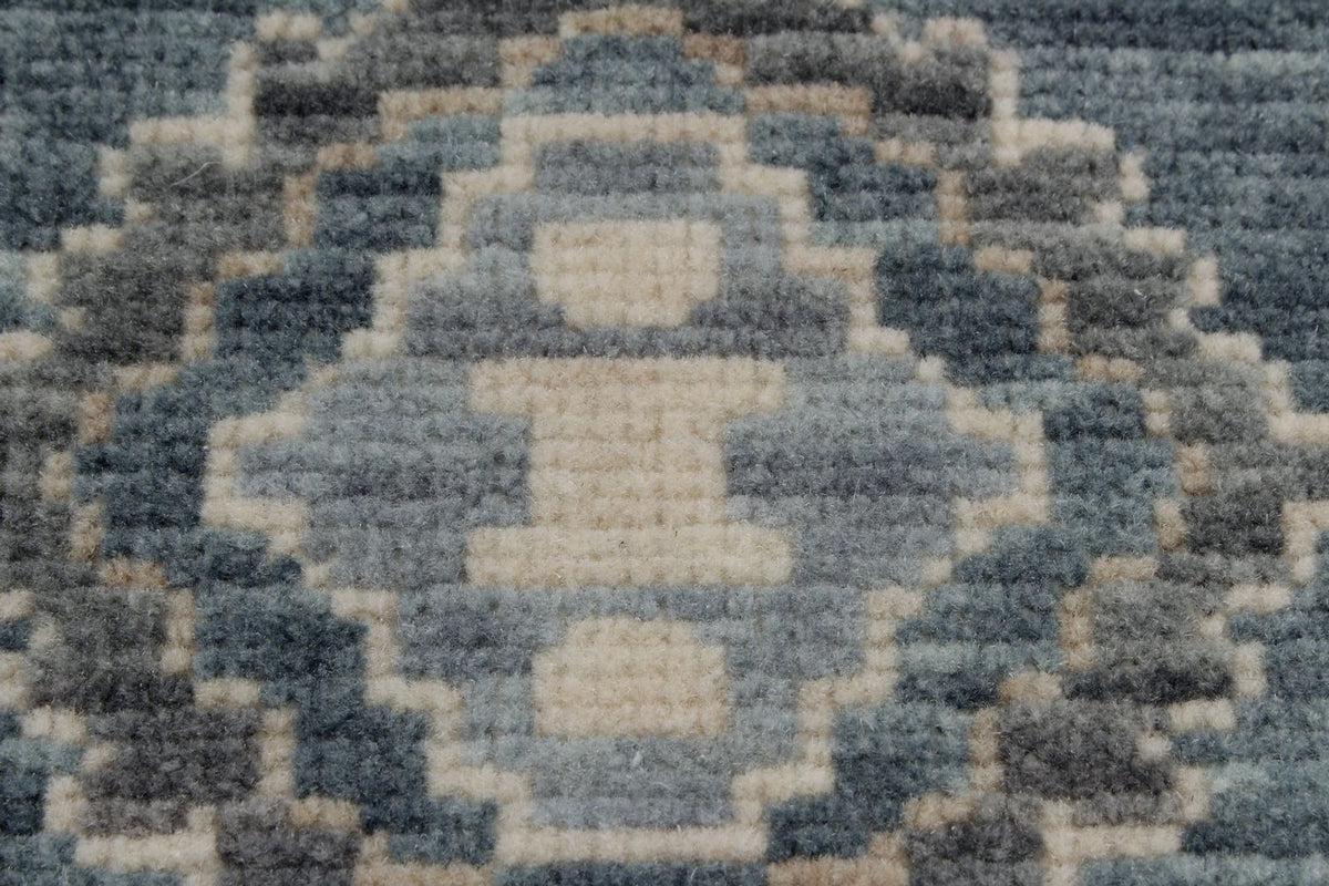 3x10 Gray and Beige Turkish Traditional Runner