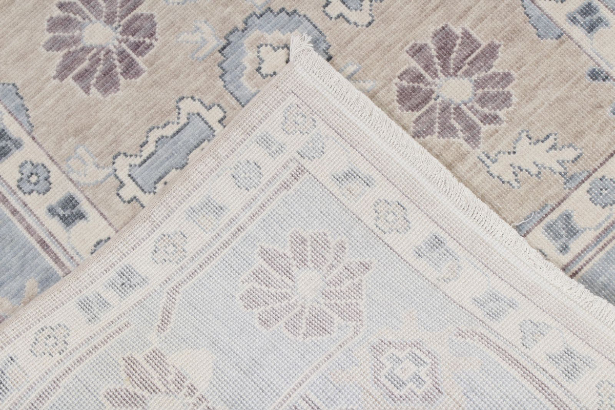 3x11 Beige and Blue Turkish Traditional Runner