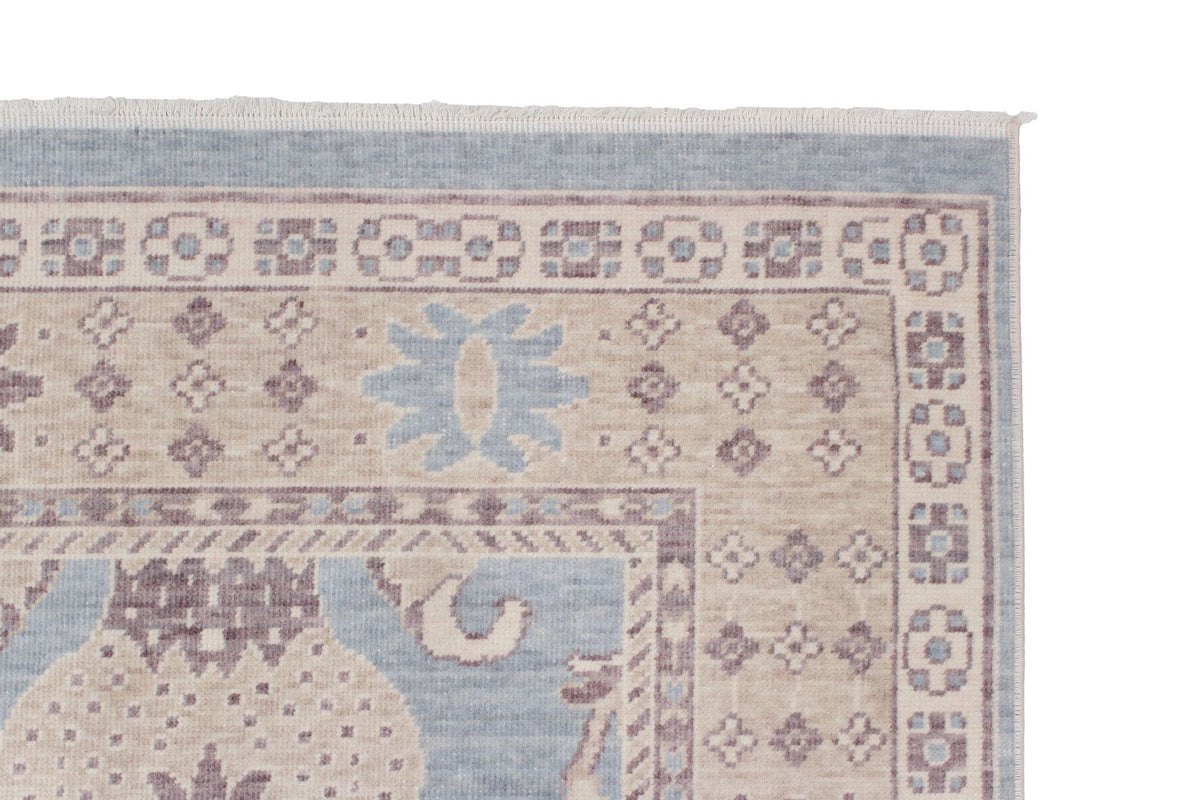 3x10 Blue and Beige Turkish Traditional Runner