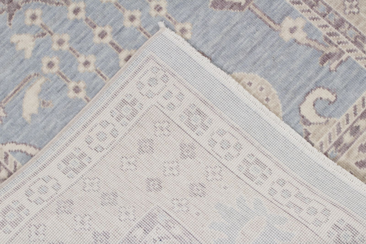 3x10 Blue and Beige Turkish Traditional Runner
