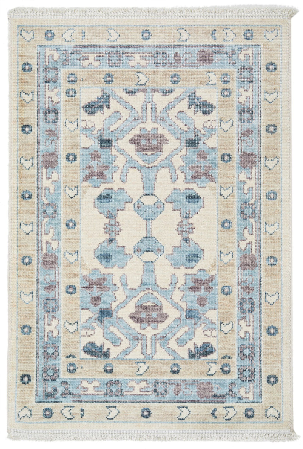 Turkish Sultanabad 2X3 Ivory Area Rug #1142477