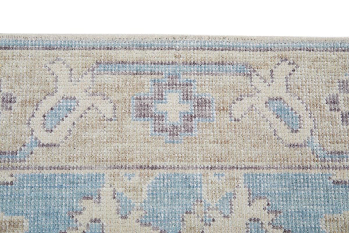 2x3 Blue and Beige Turkish Traditional Rug