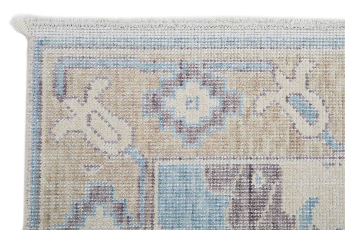2x3 Blue and Beige Turkish Traditional Rug