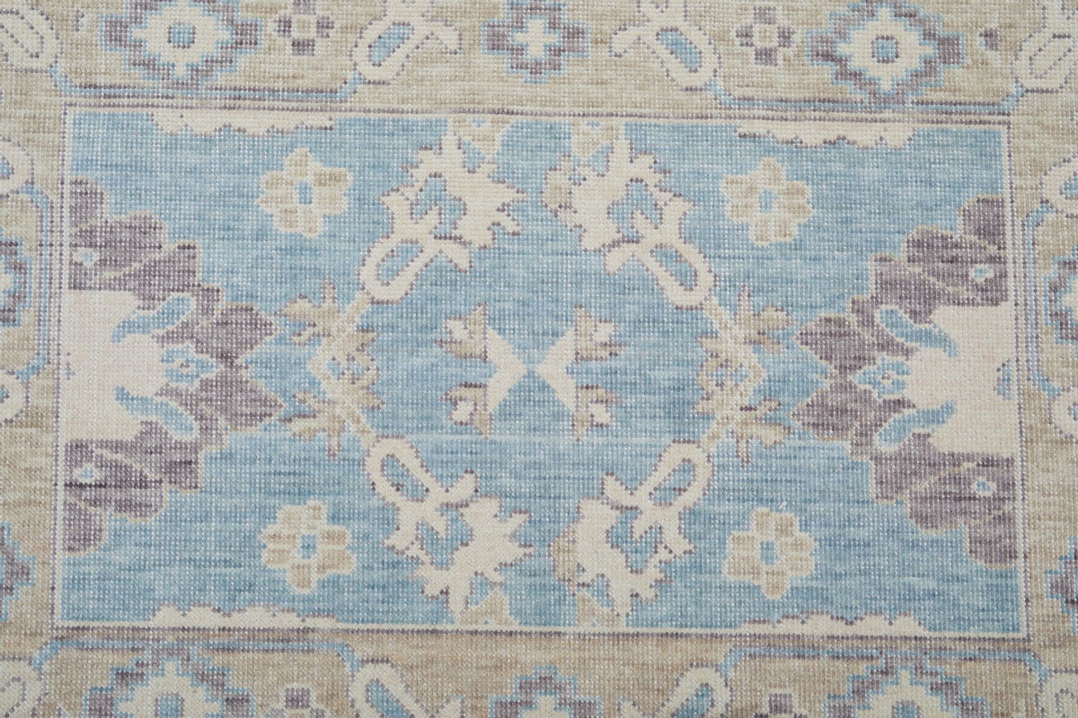2x3 Blue and Beige Turkish Traditional Rug