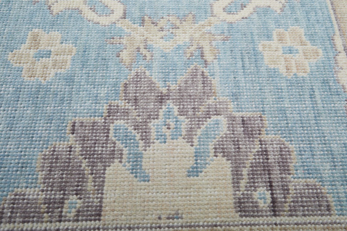 2x3 Blue and Beige Turkish Traditional Rug