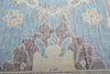 2x3 Blue and Beige Turkish Traditional Rug