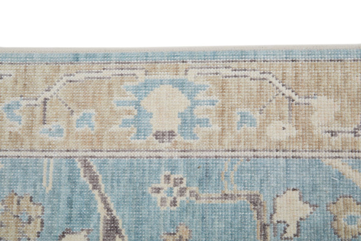 2x3 Blue and Beige Turkish Traditional Rug