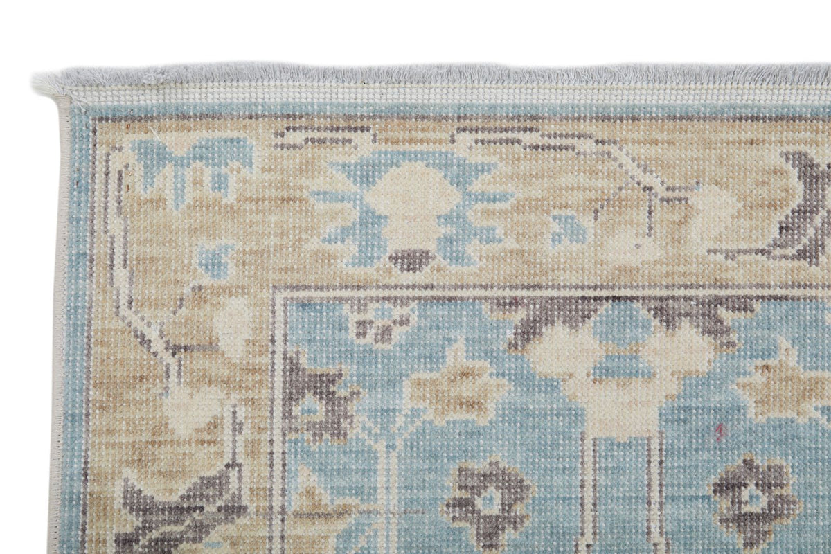 2x3 Blue and Beige Turkish Traditional Rug