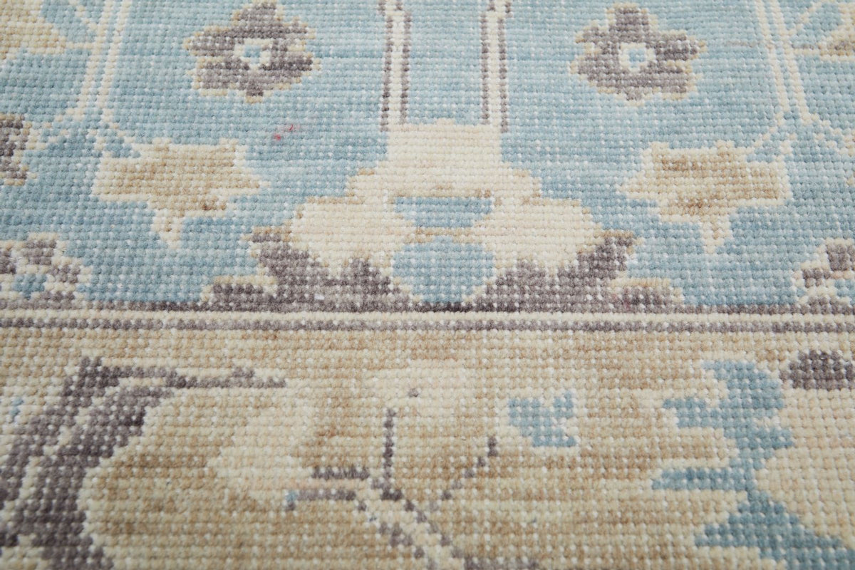 2x3 Blue and Beige Turkish Traditional Rug