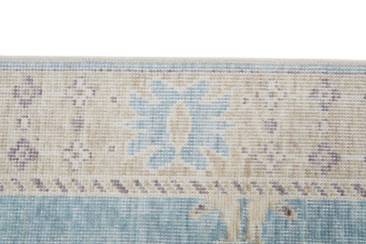 2x3 Blue and Beige Turkish Traditional Rug