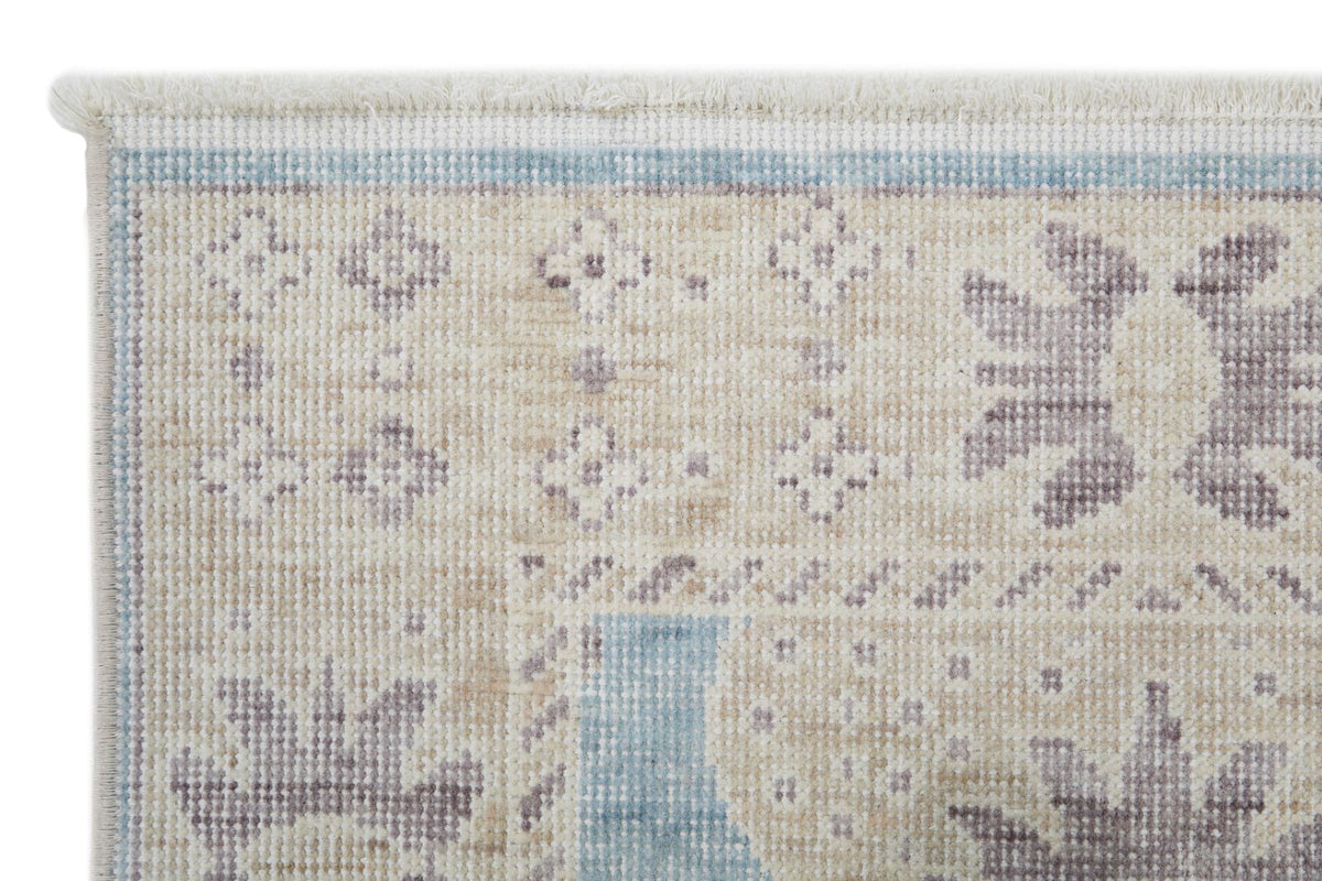 2x3 Blue and Beige Turkish Traditional Rug