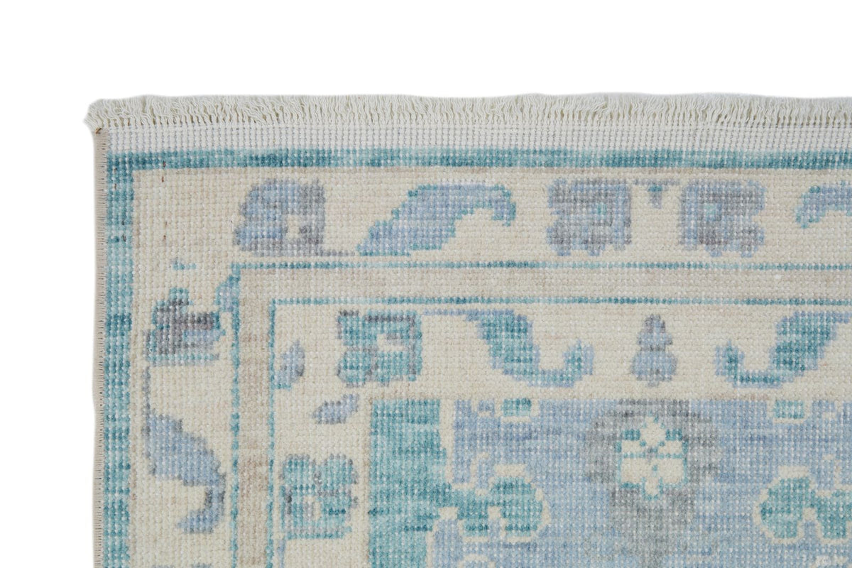 2x3 Gray and Ivory Turkish Traditional Rug