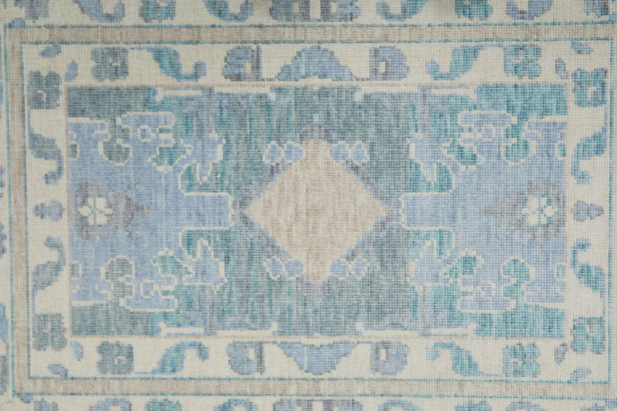 2x3 Gray and Ivory Turkish Traditional Rug