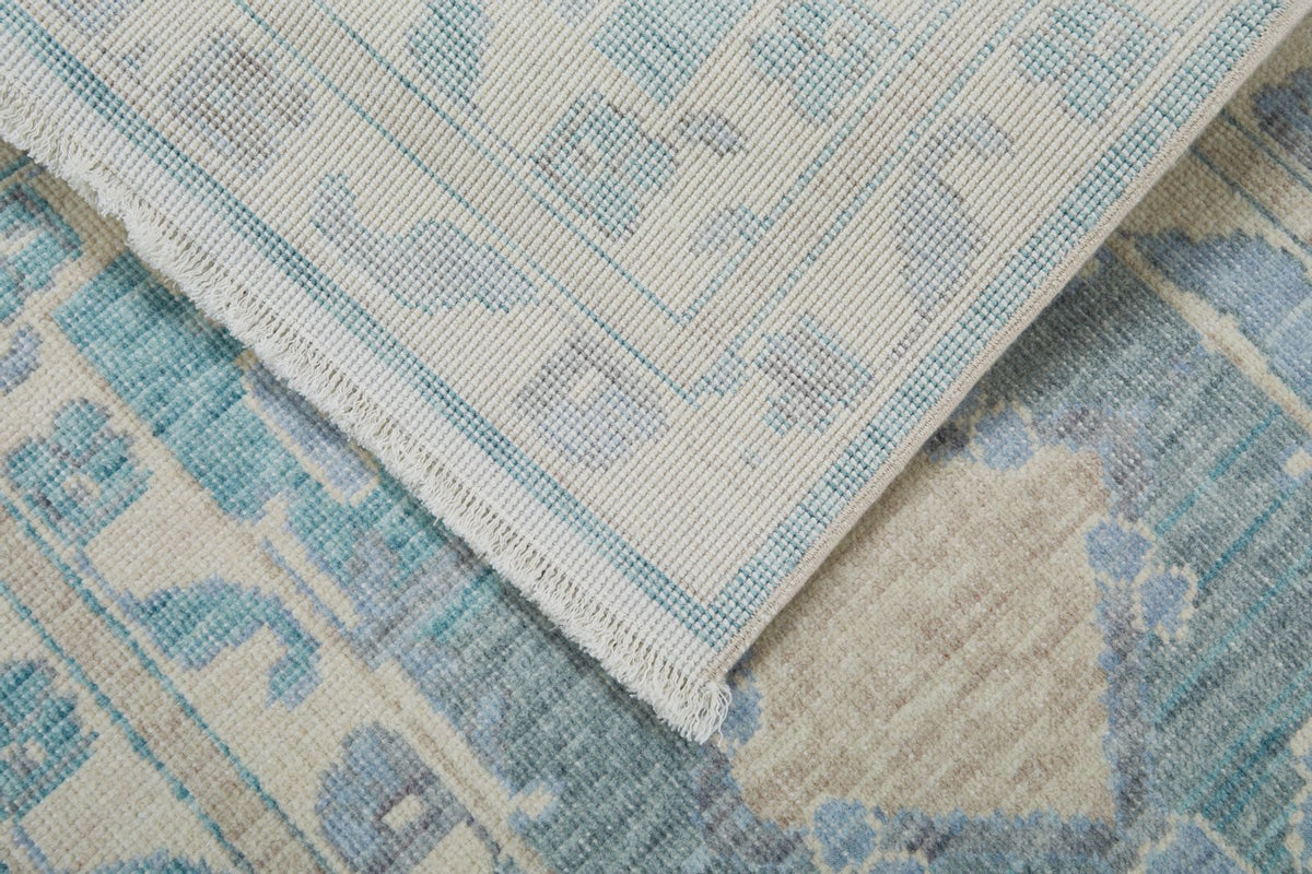 2x3 Gray and Ivory Turkish Traditional Rug