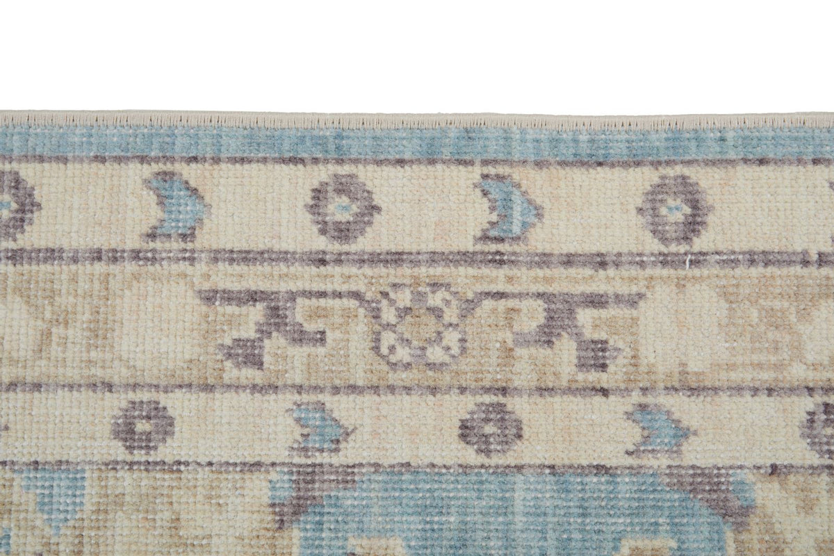 2x3 Blue and Beige Turkish Traditional Rug