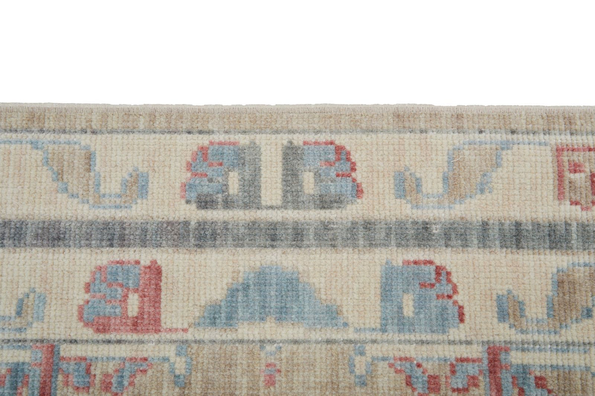2x3 Brown and Beige Turkish Traditional Rug