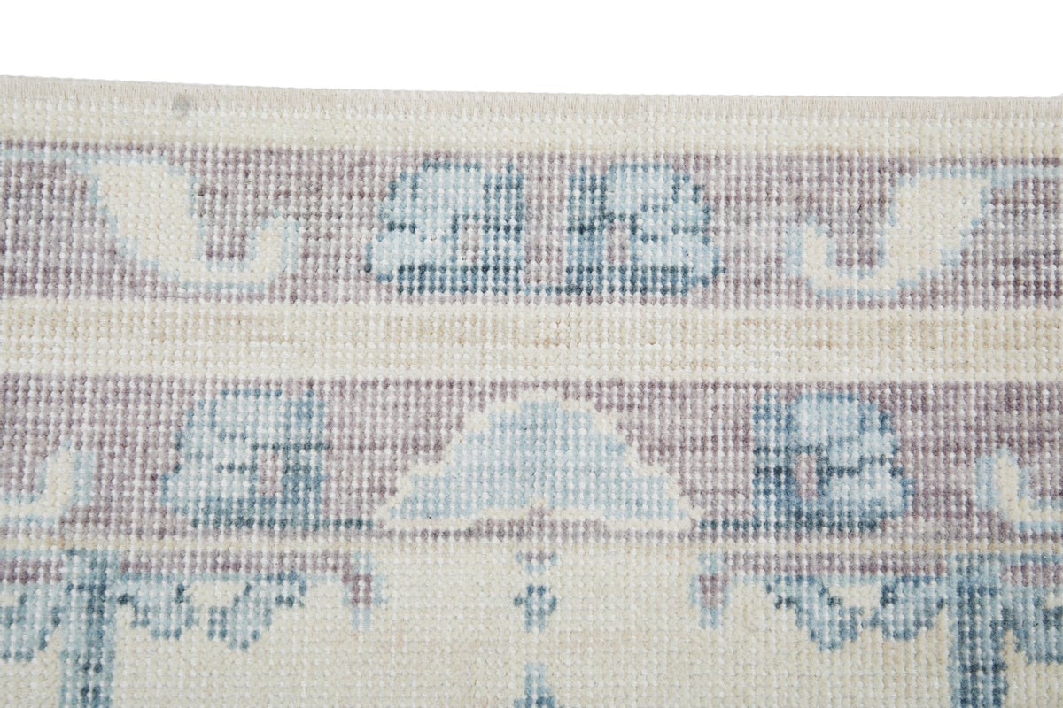 2x3 Beige and Purple Turkish Traditional Rug