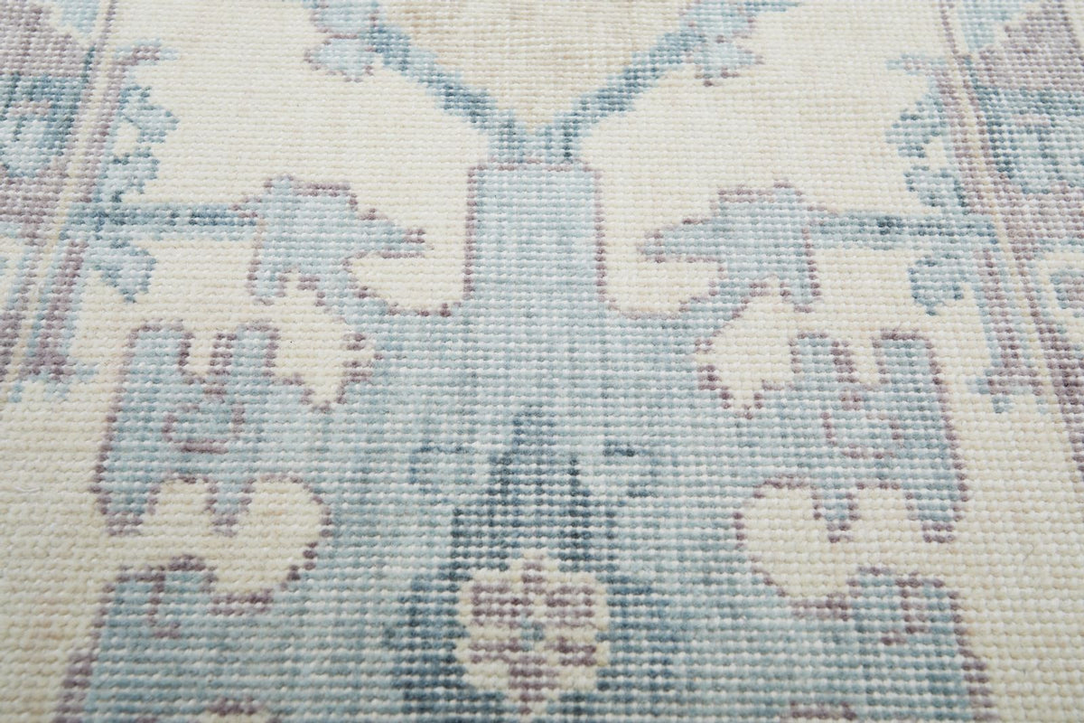 2x3 Beige and Purple Turkish Traditional Rug