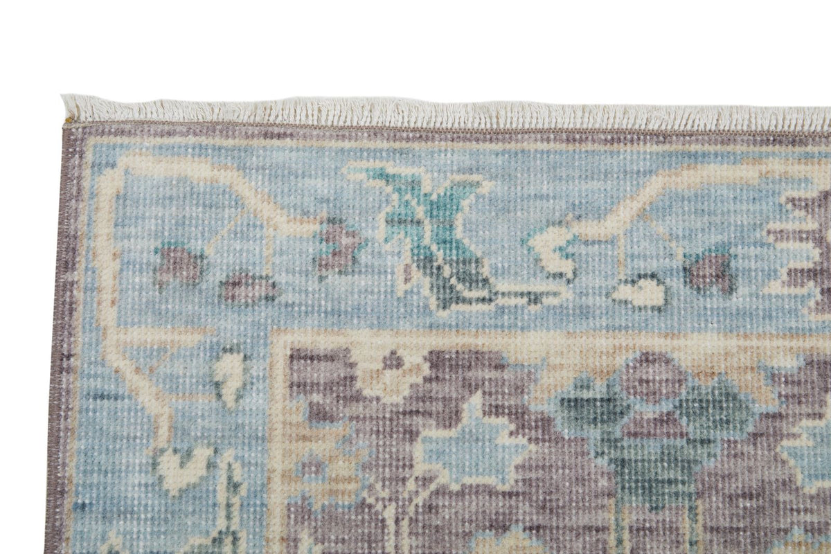 2x3 Purple and Blue Turkish Traditional Rug