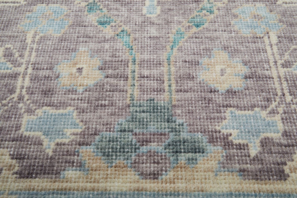 2x3 Purple and Blue Turkish Traditional Rug