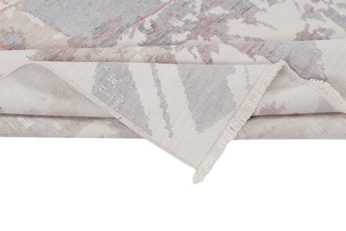 4x6 Ivory and Multicolor Turkish Traditional Rug