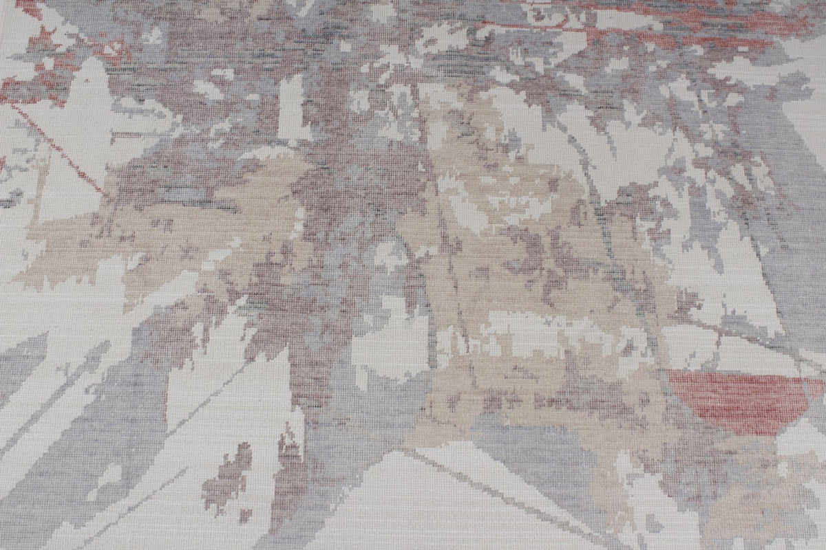 4x6 Ivory and Multicolor Turkish Traditional Rug