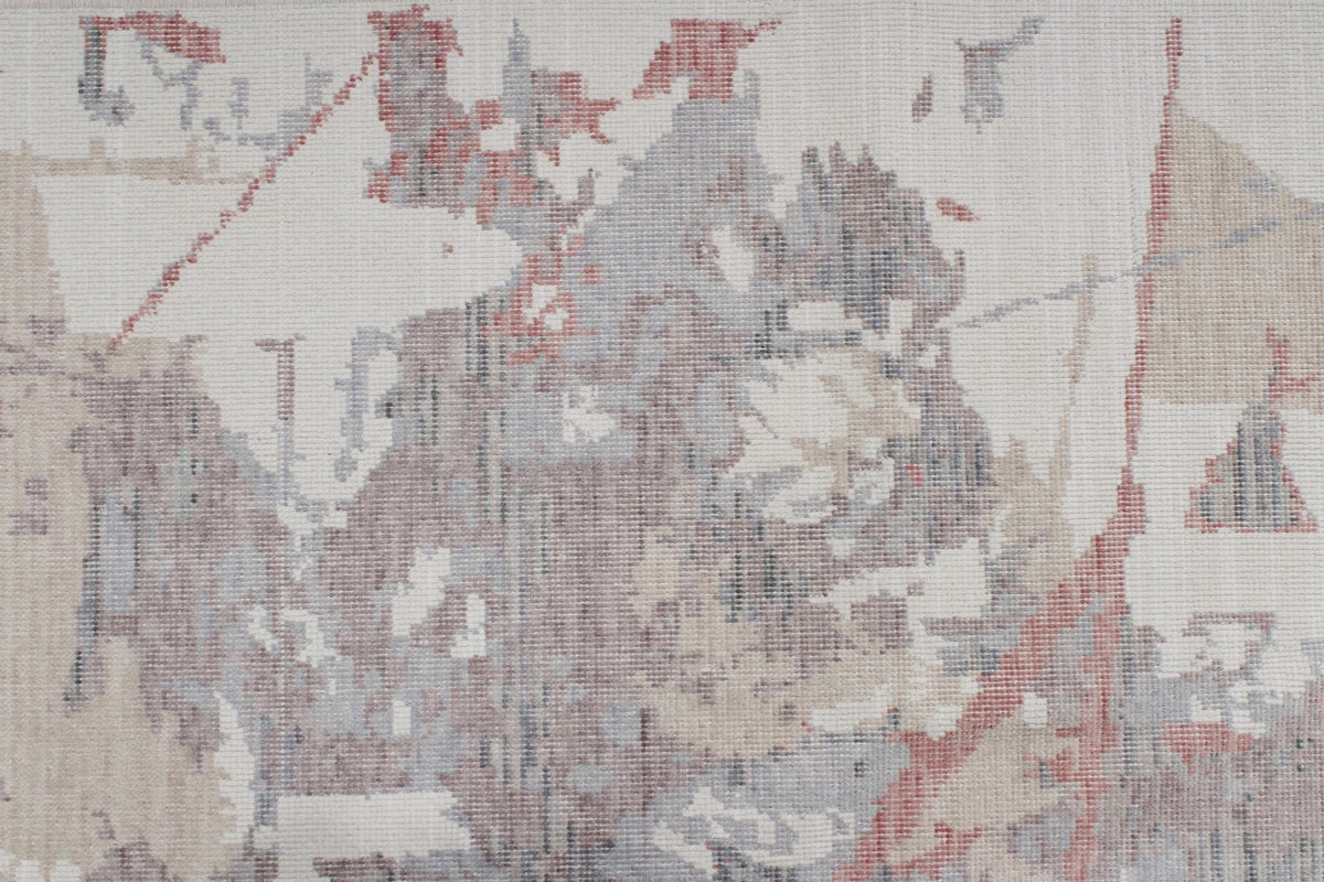 4x6 Ivory and Multicolor Turkish Traditional Rug