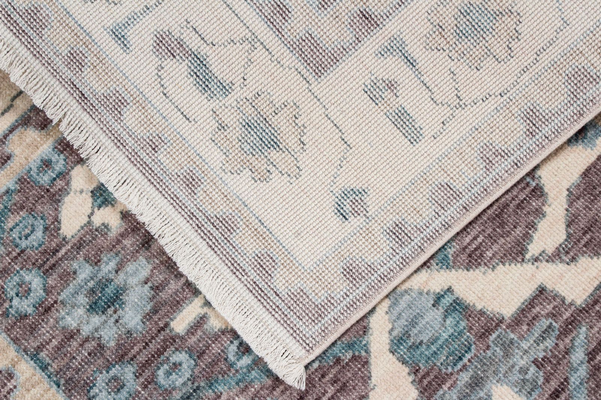 3x10 Purple and Ivory Turkish Traditional Runner