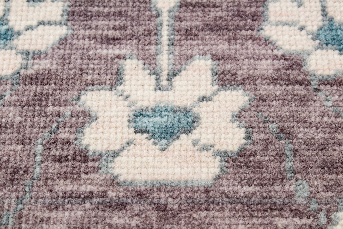 3x10 Purple and Ivory Turkish Traditional Runner