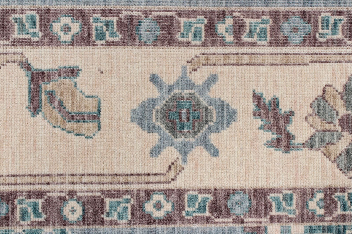 3x11 Blue and Ivory Turkish Traditional Runner