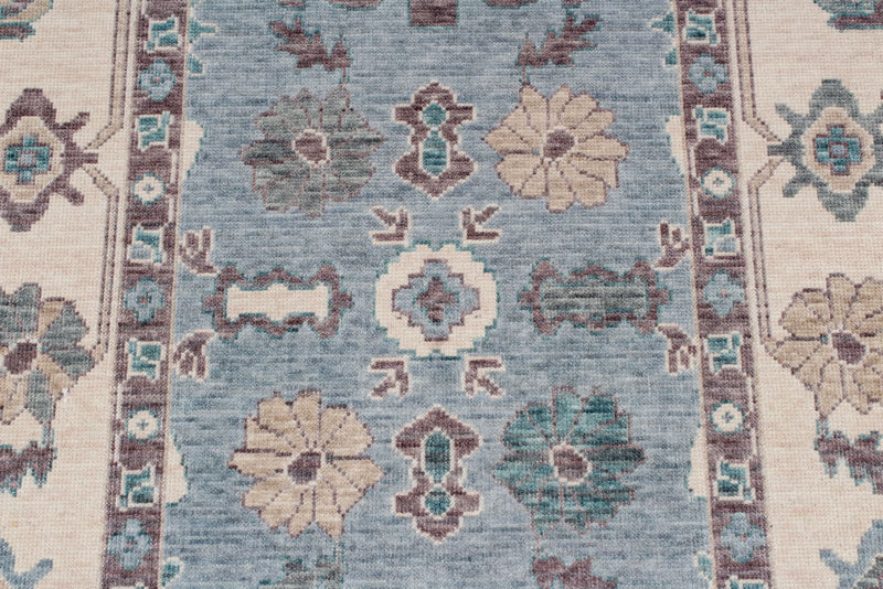 3x11 Blue and Ivory Turkish Traditional Runner