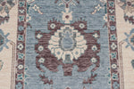 3x11 Blue and Ivory Turkish Traditional Runner