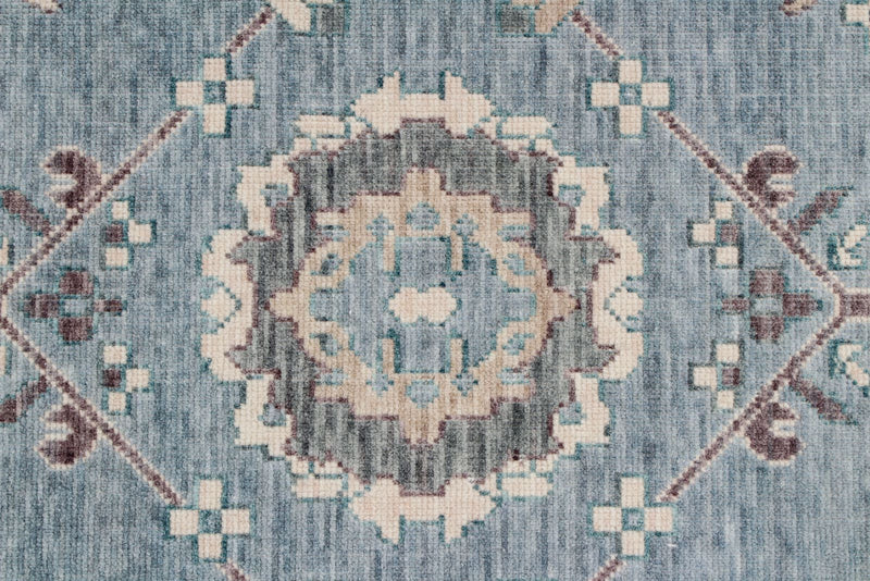 3x11 Blue and Ivory Turkish Traditional Runner