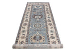 3x11 Blue and Ivory Turkish Traditional Runner